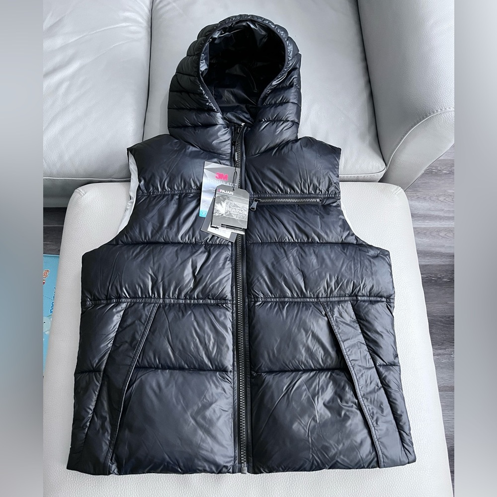 NWOT- Pajar Quilted Lightweight Hooded Puffer Vest - Men Size L / Women Size XL